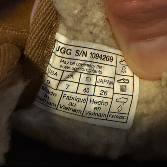 UGG Tan Shearling Lined Boots - Picture 8 of 9